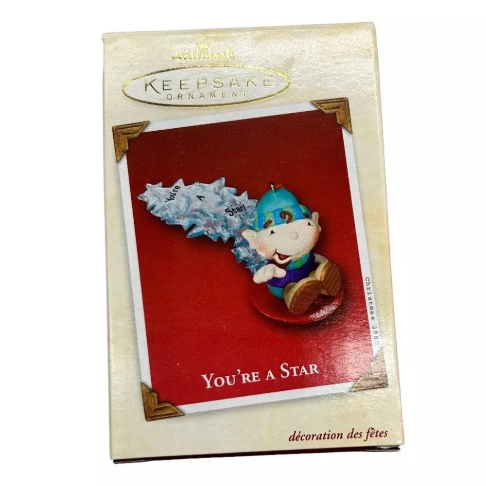 Vintage Hallmark Keepsake Ornament 2002 - You're A Star New - Picture 3 of 7